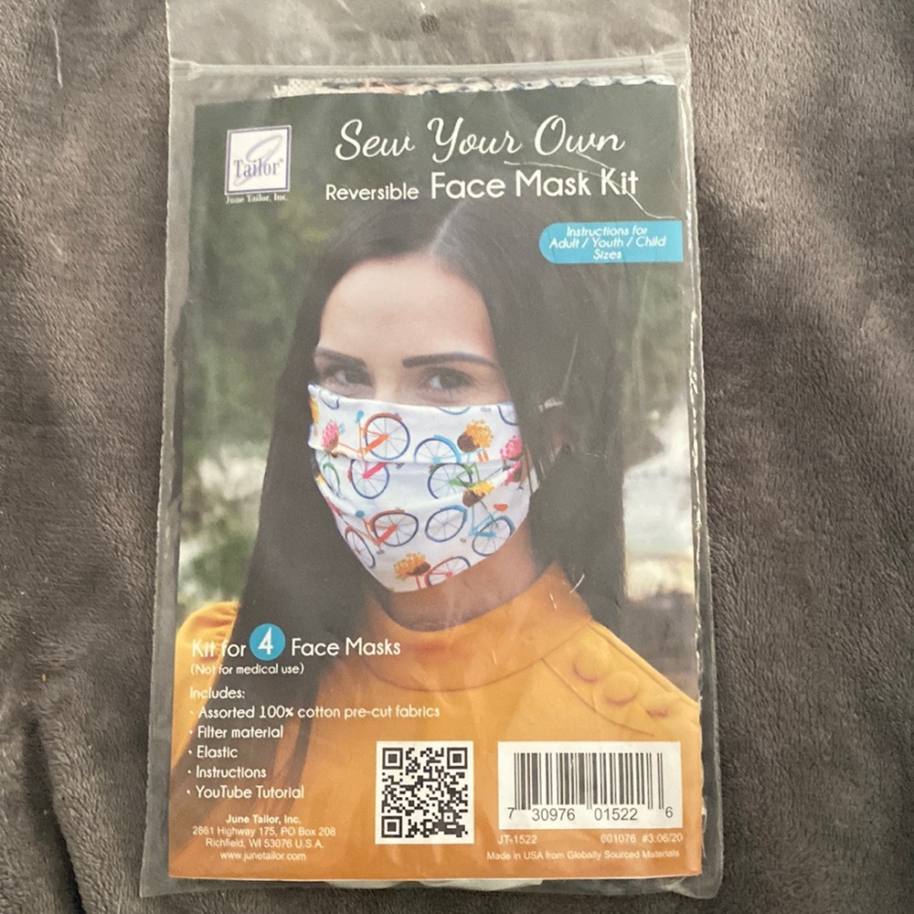 June Tailor Sew Your Own Reversible Face Mask Kit